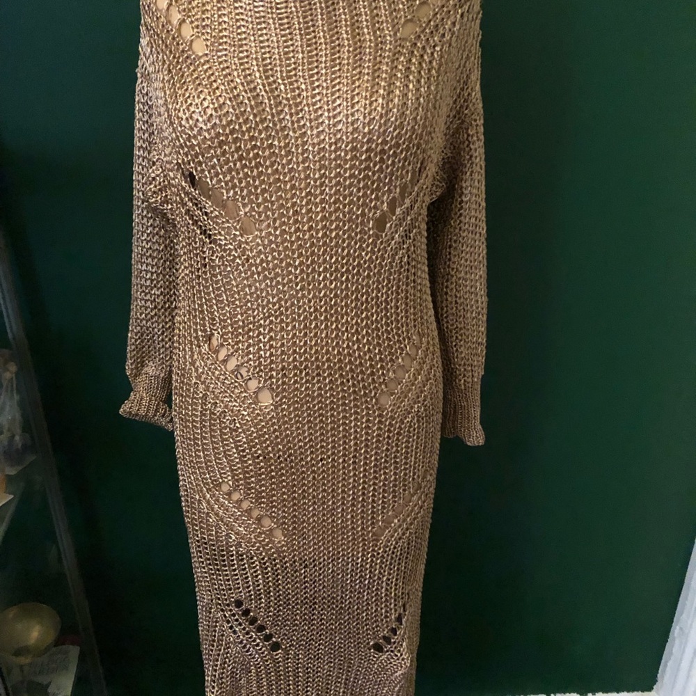 Hey metallic sexy dress never worn!